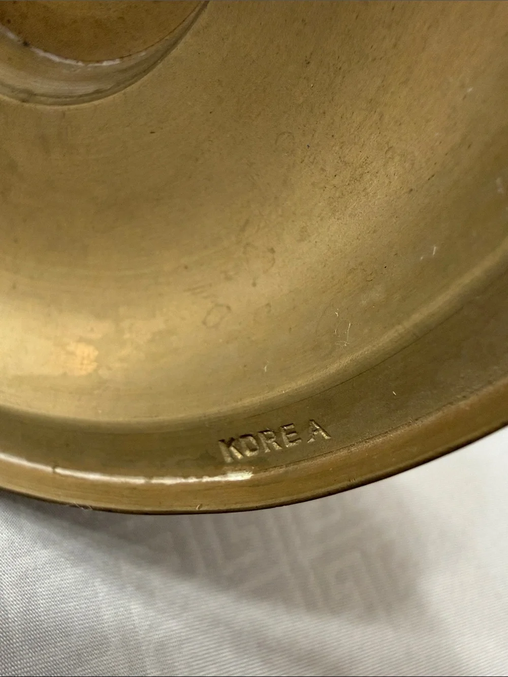 Vintage MCM Brass 5 Arm Candle Holder Candelabra Old World Boho Stamped Korea
